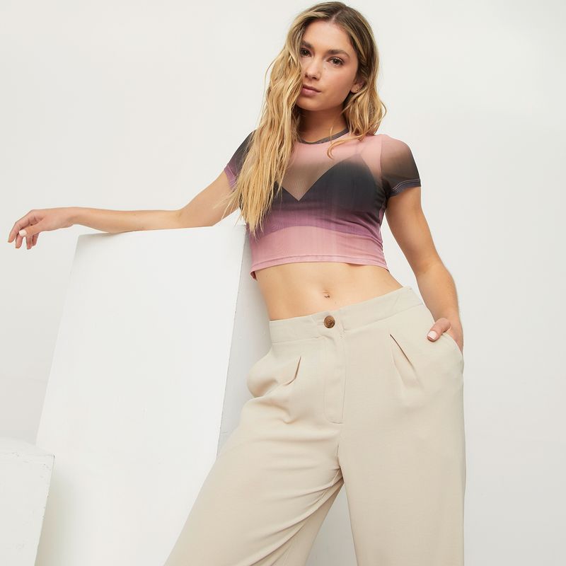 SYBILLA - Polera Manga Corta Mujer Sybilla