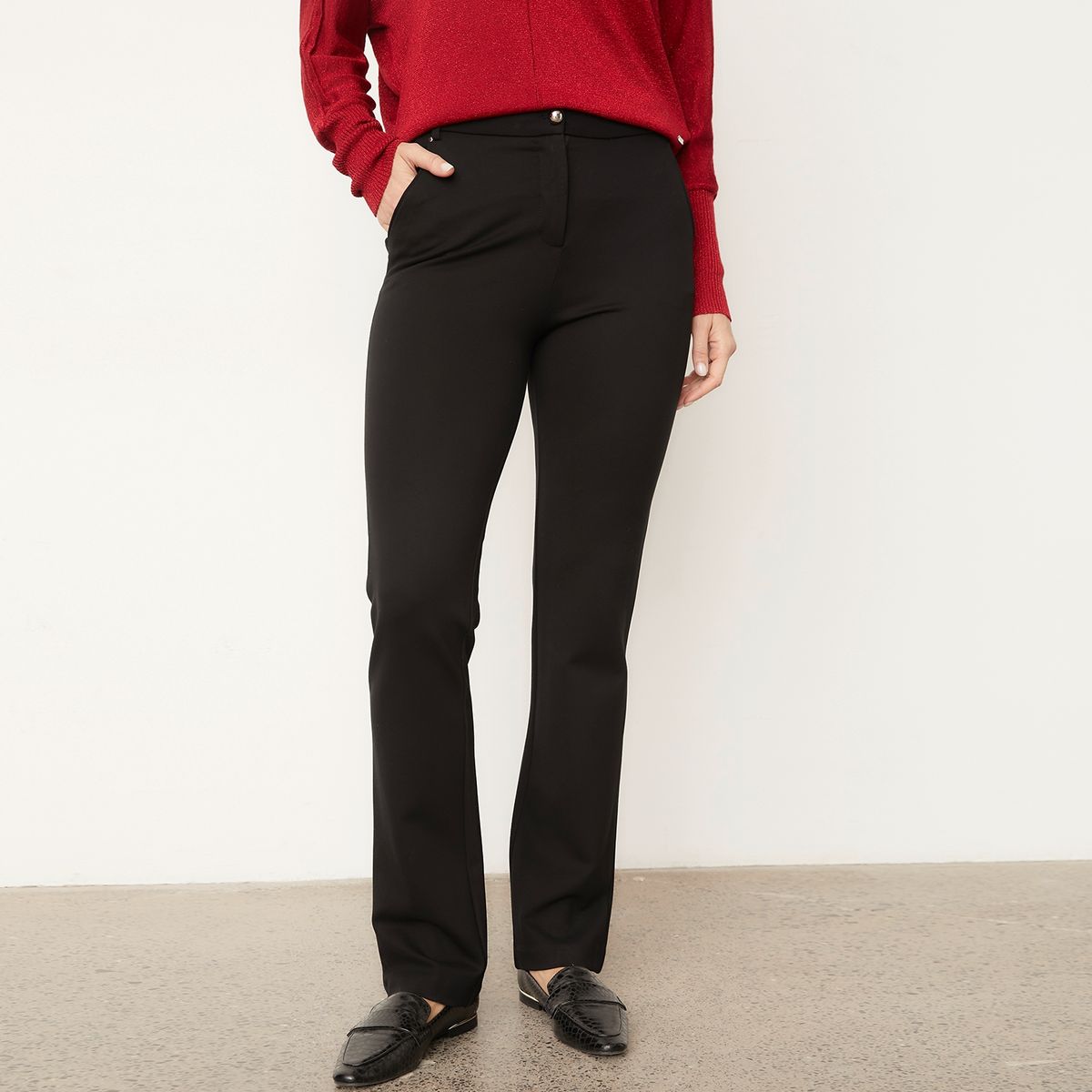 S COCCI - Pantalón Básico Tiro Alto Mujer S. Cocci