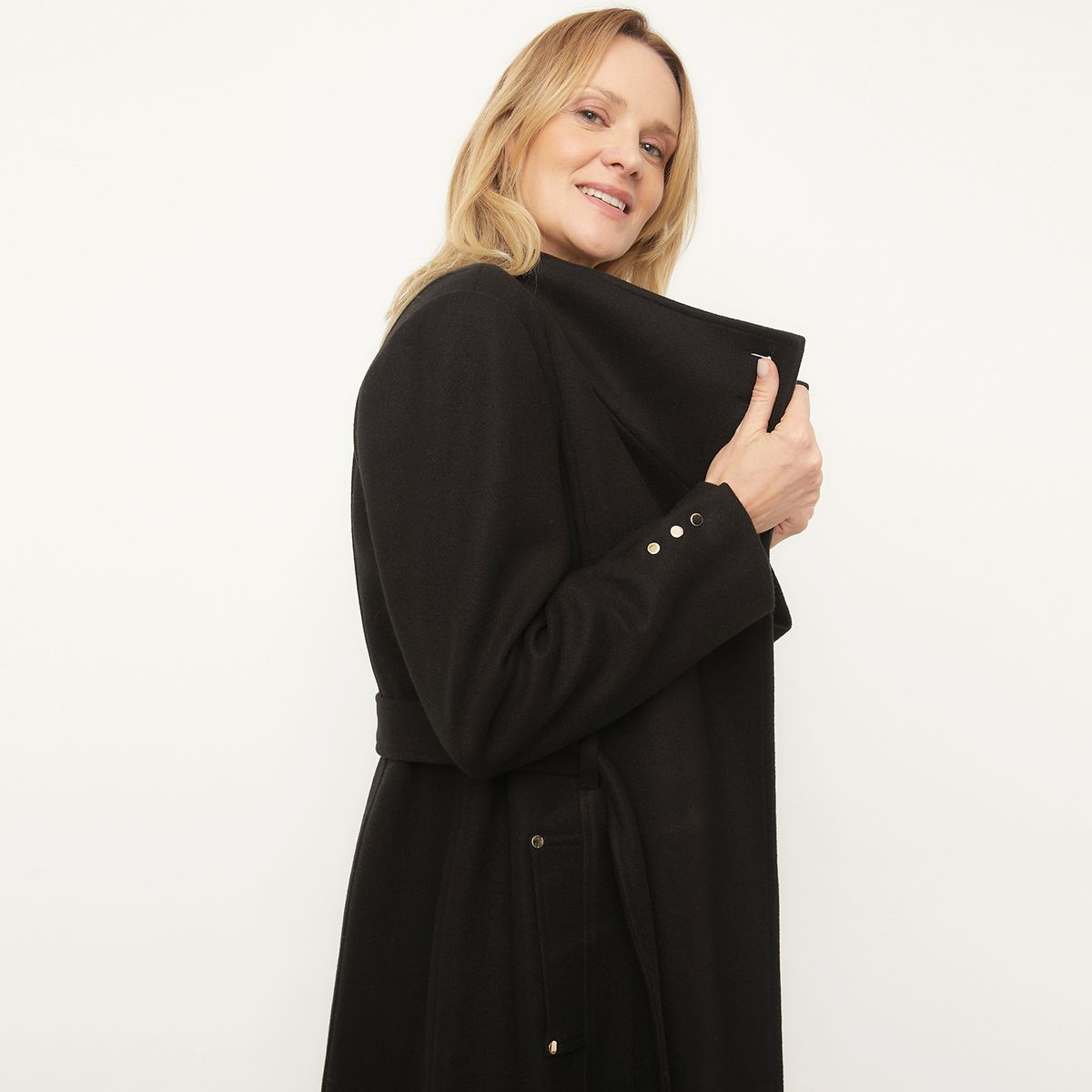 S COCCI - Abrigo Amarra Cintura Mujer S. Cocci