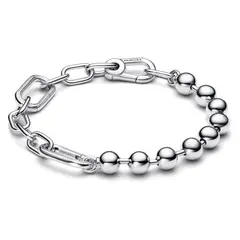PANDORA - Pulsera De Eslabones Y Cuentas En Plata Mujer