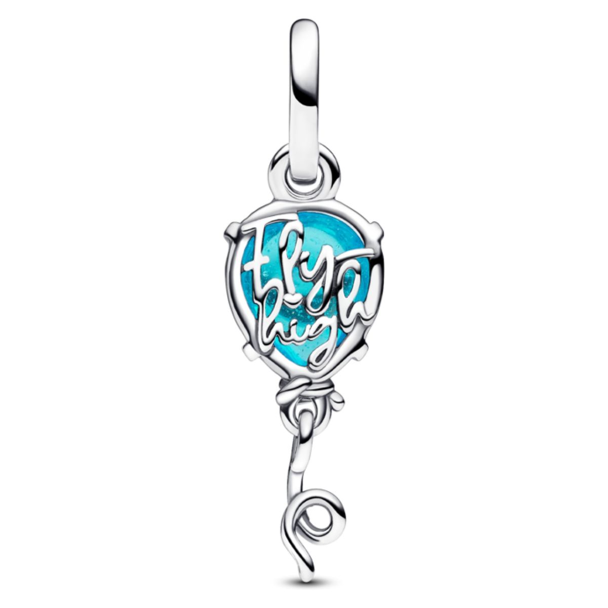 PANDORA - Charm Colgante Globo Cristal De Murano Azul Mujer Pandora