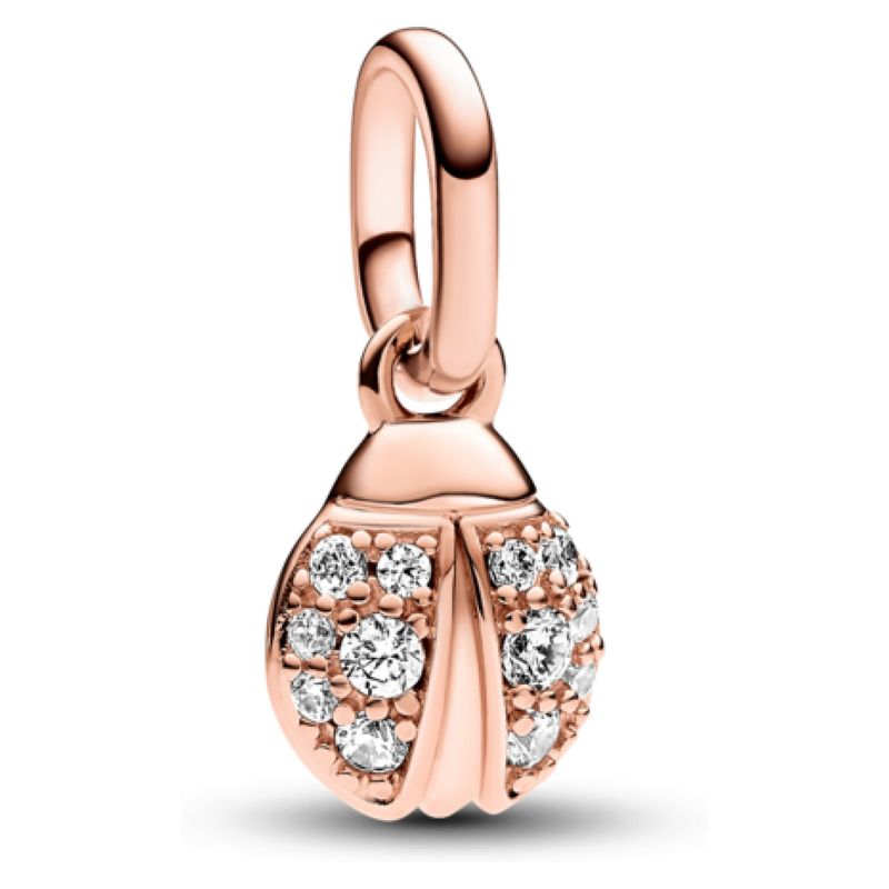 PANDORA - Charm Mini Colgante Mariquita De Plata Mujer Pandora