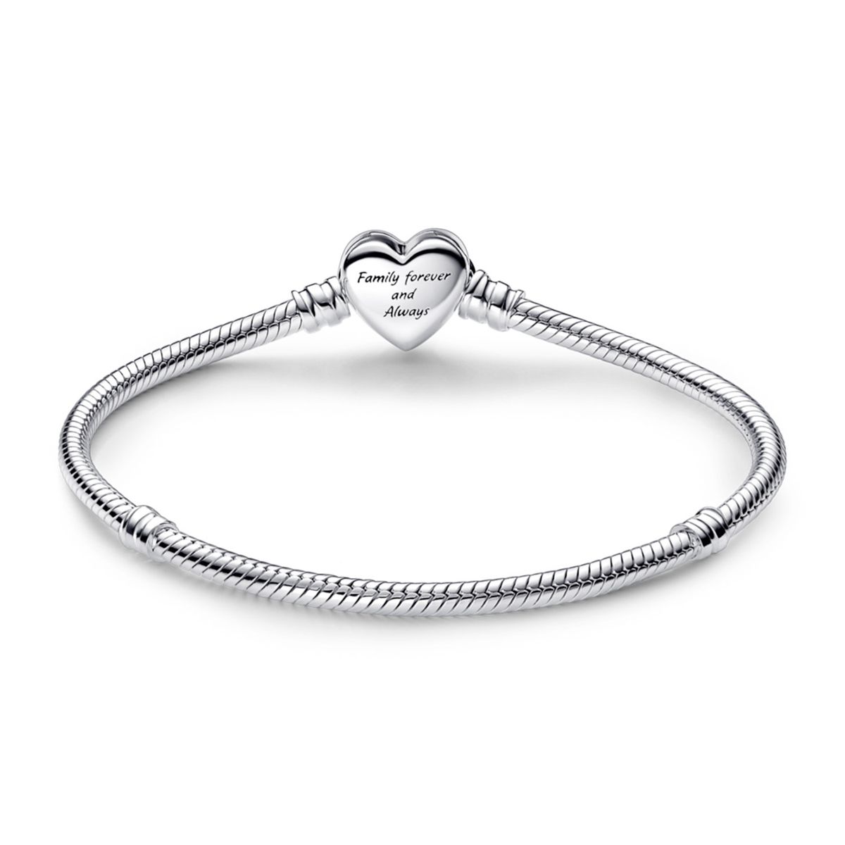 PANDORA - Brazalete Broche De Corazon Infinito En Plata  Mujer Pandora