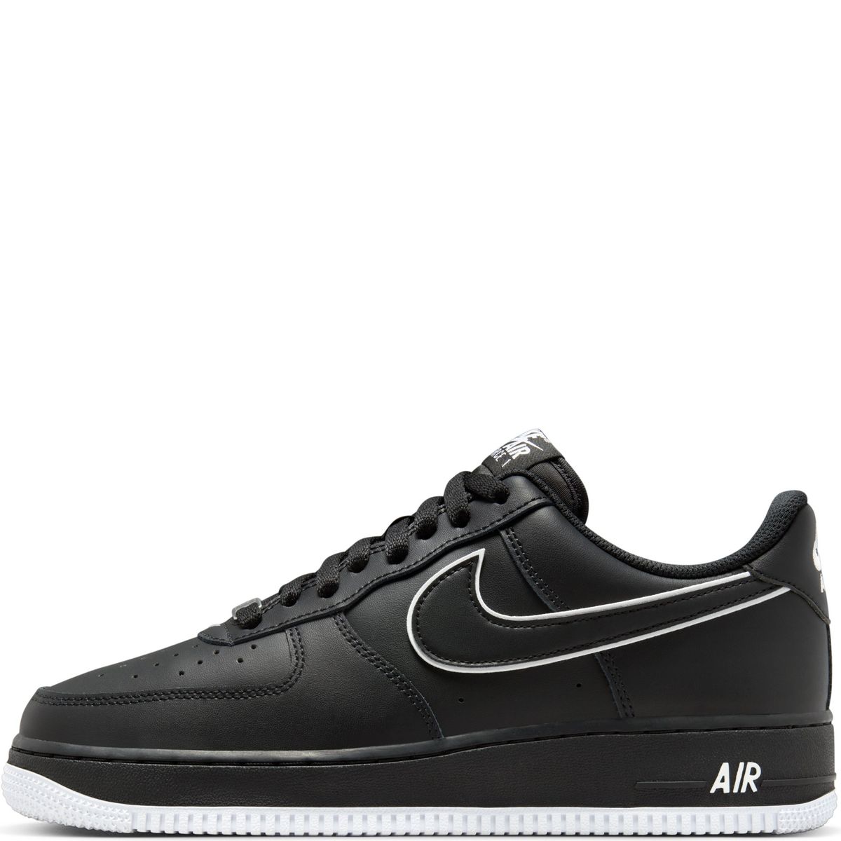 NIKE - Air Force 1 Zapatilla Urbana Hombre Cuero Negro Nike
