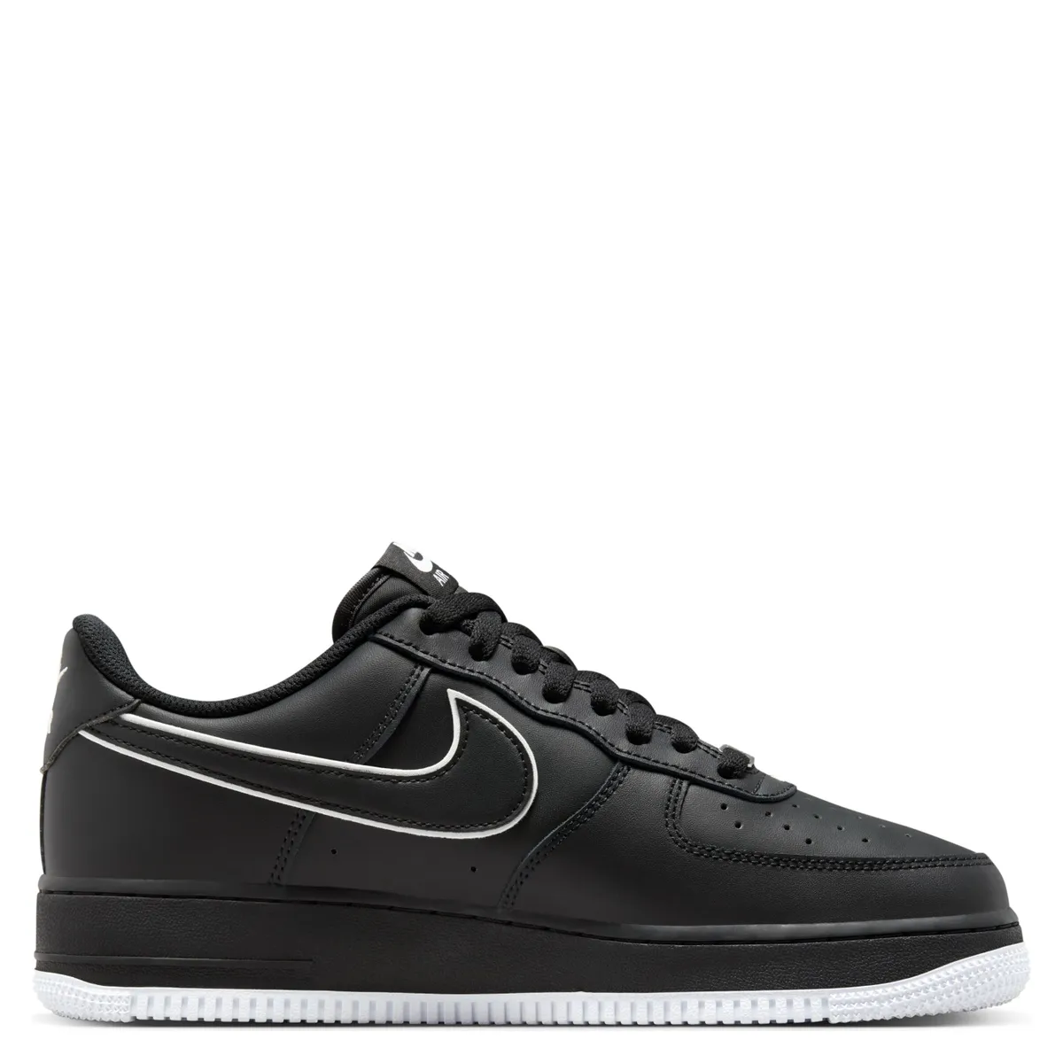 NIKE - Air Force 1 Zapatilla Urbana Hombre Cuero Negro Nike