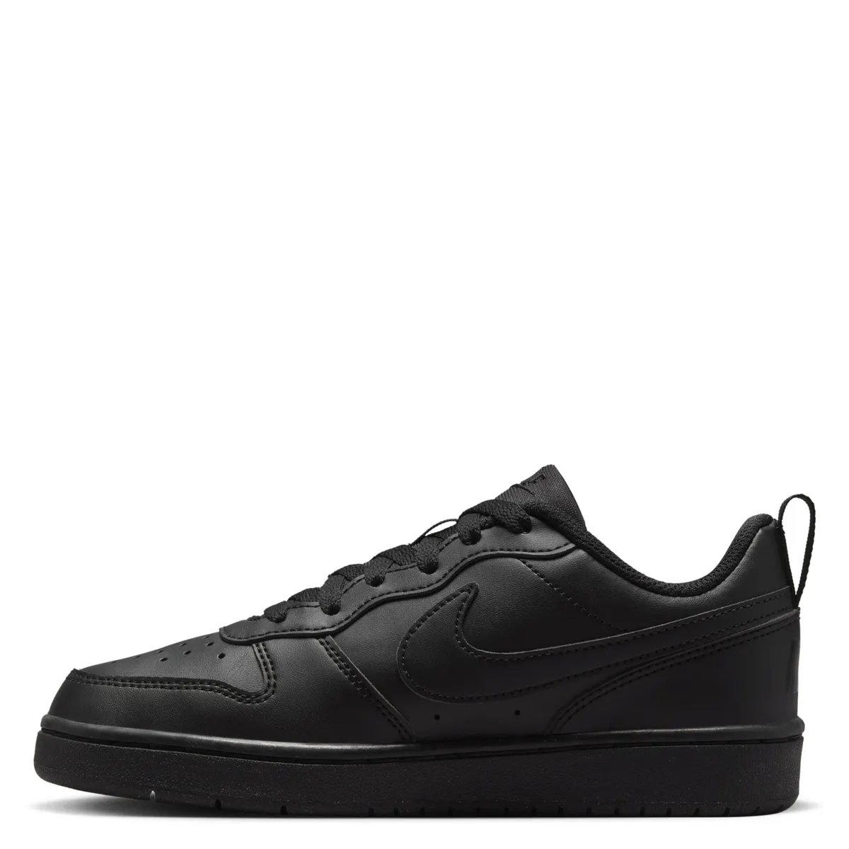 NIKE - Court Borough Zapatilla Urbana  Niño Cuero Negro (27 a 37.5) Nike