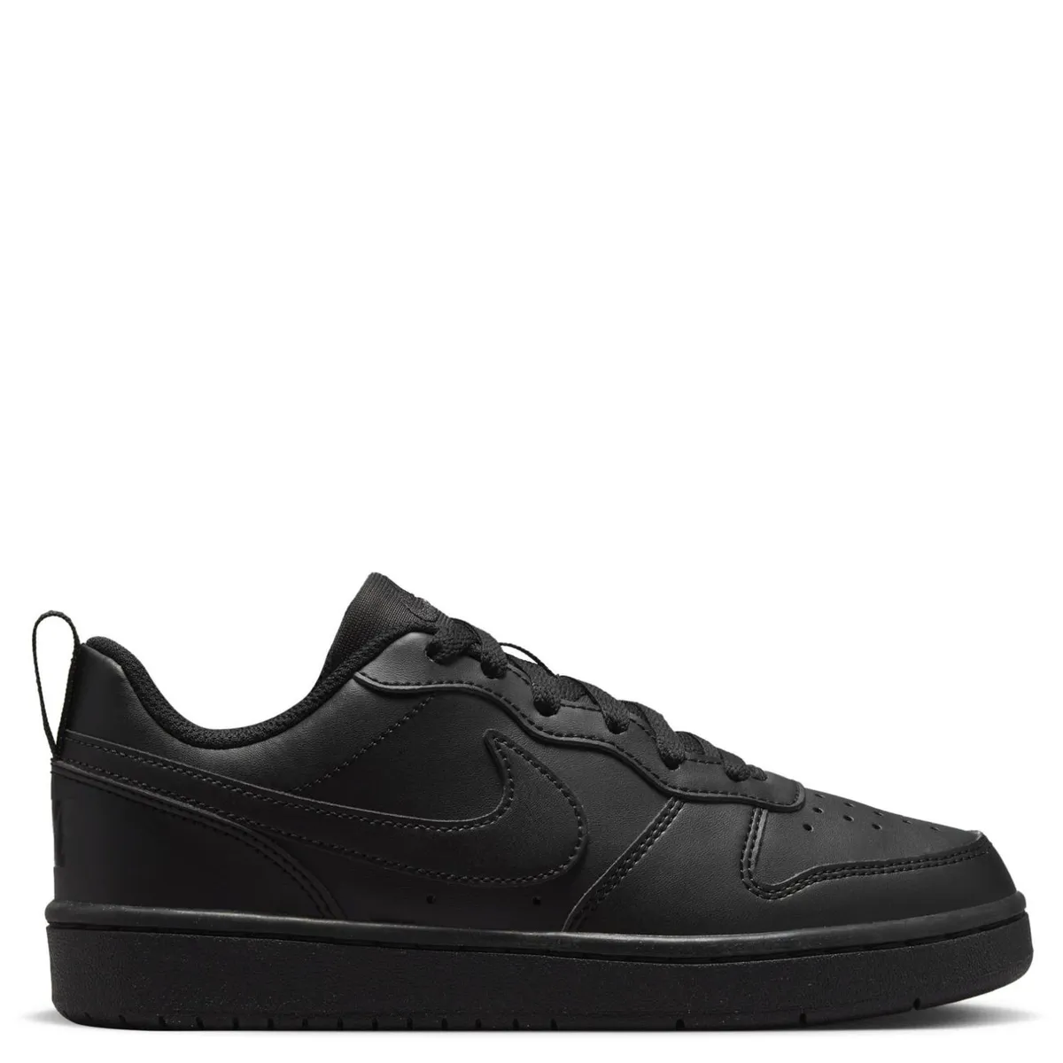 NIKE - Court Borough Zapatilla Urbana  Niño Cuero Negro (27 a 37.5) Nike