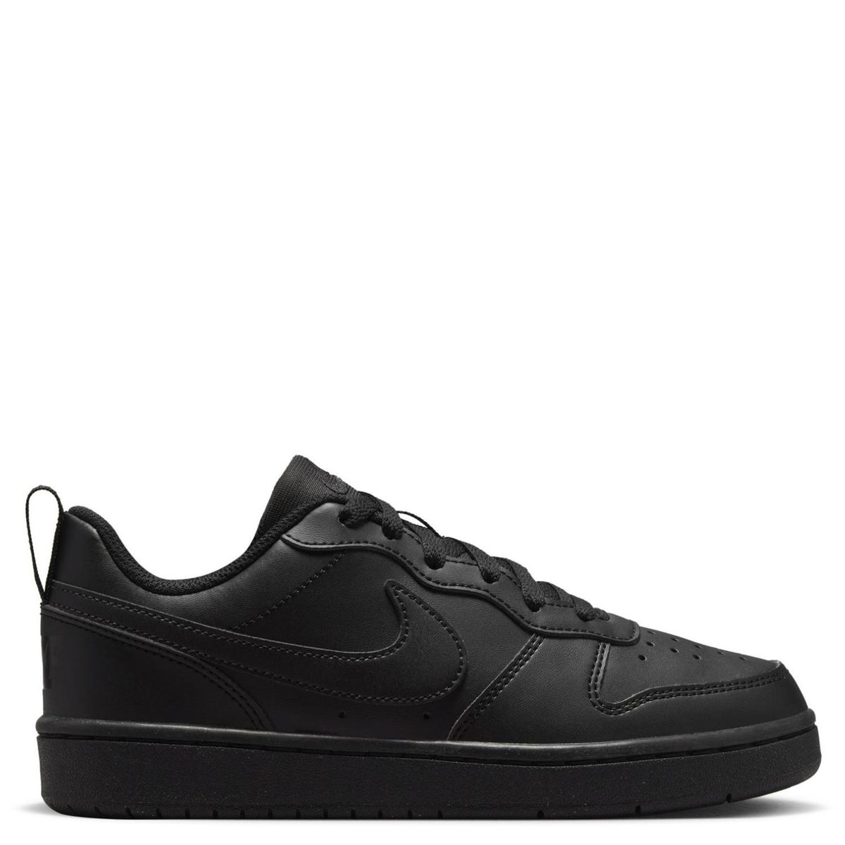 NIKE - Court Borough Zapatilla Urbana  Niño Cuero Negro (27 a 37.5) Nike