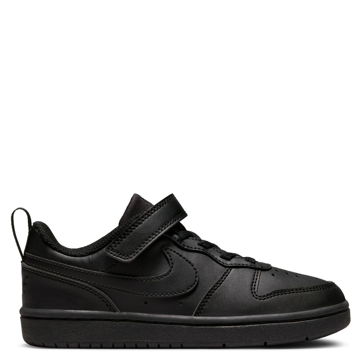 NIKE - Court Borough Zapatilla Urbana Niño Cuero Negro (27 a 34) Nike