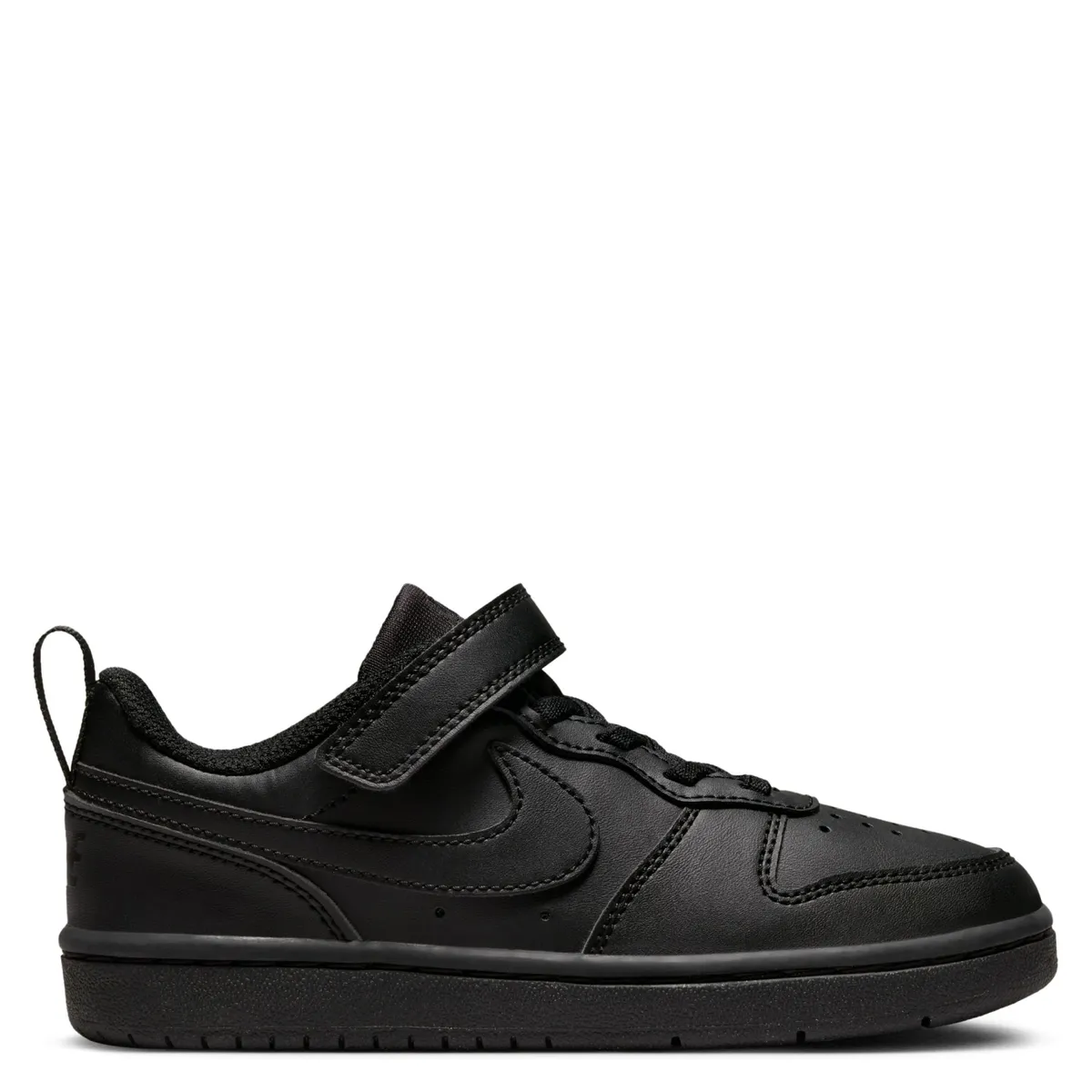 NIKE - Court Borough Zapatilla Urbana Niño Cuero Negro (27 a 34) Nike