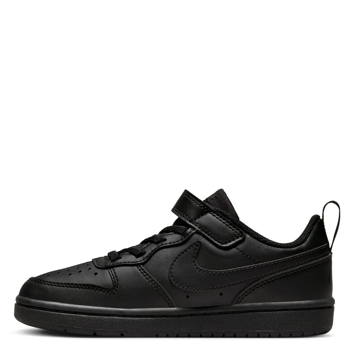 NIKE - Court Borough Zapatilla Urbana Niño Cuero Negro (27 a 34) Nike