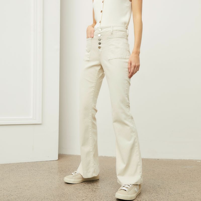 BASEMENT - Jeans Flare Tiro Alto Mujer Basement