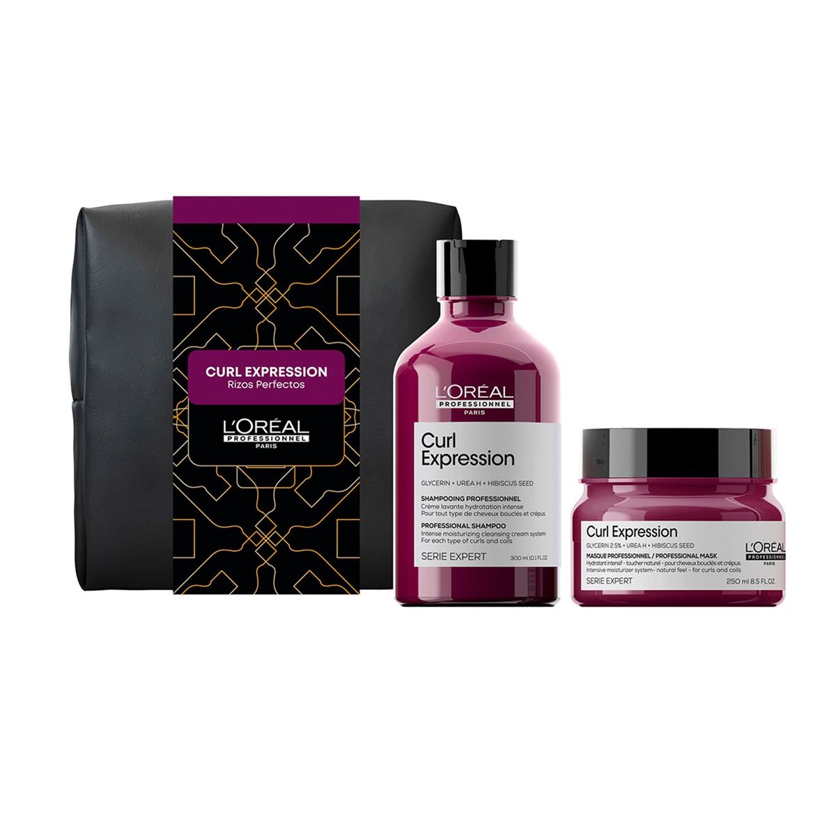LOREAL PROFESSIONNEL - Set Cabello Rizado y Ondas Curl Expression Shampoo 300 ml + Máscara 250 ml Loreal Professionnel