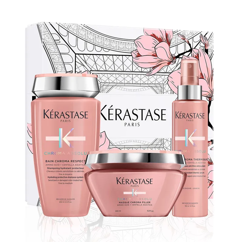 KERASTASE Set Reparación Cabello Con Color Chroma Absolu Shampoo