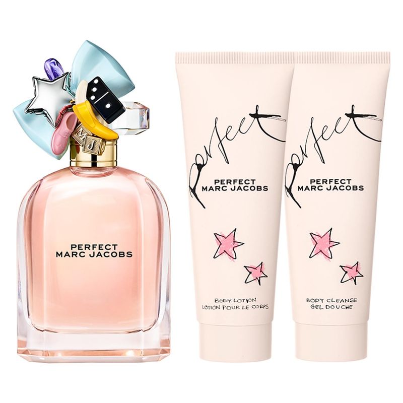 MARC JACOBS - Set Perfume Mujer Perfect Edp 100Ml + Body Lotion 75Ml + Shower Gel 75Ml Marc Jacobs