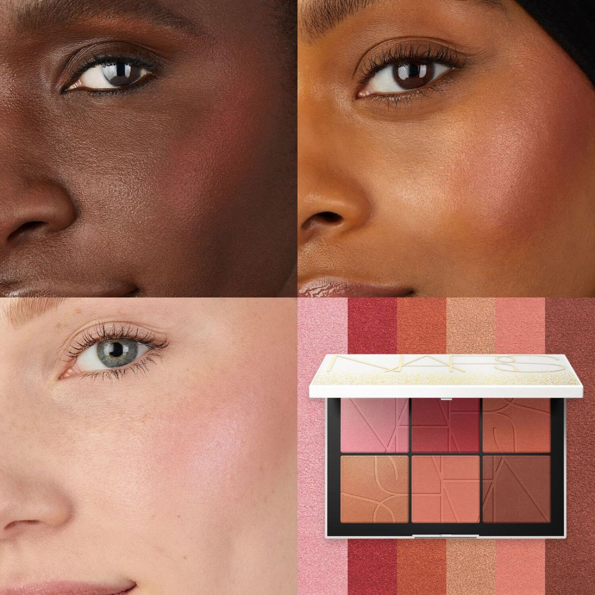 NARS - Paleta De Edición Navideña De Seis Tonos De Rubor En La Luminosa Fórmula Light Reflecting Nars