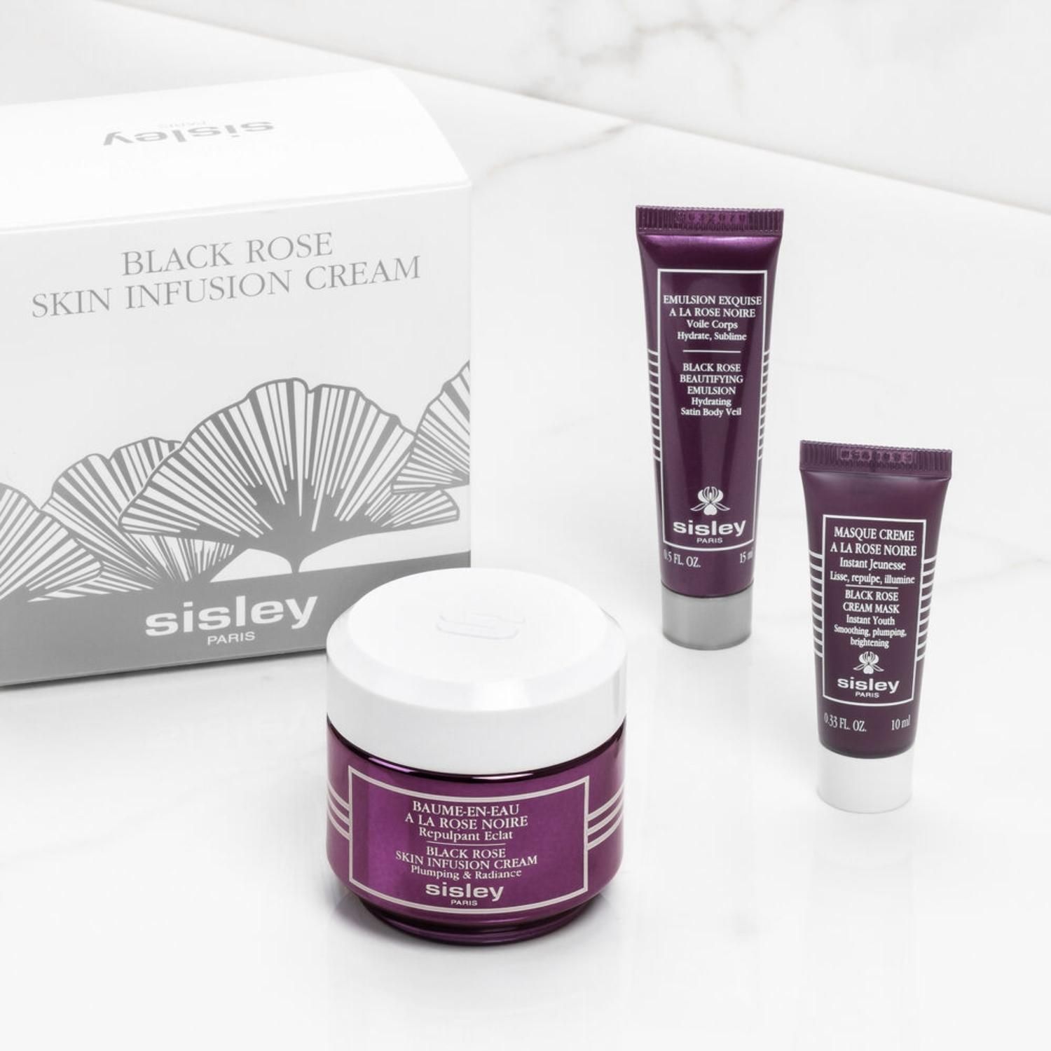 【新品未使用】Sisley フラーキットギフトボックス SISLEY Kit Descubrimiento Baume En Eau À La Rose Noire 50 Ml