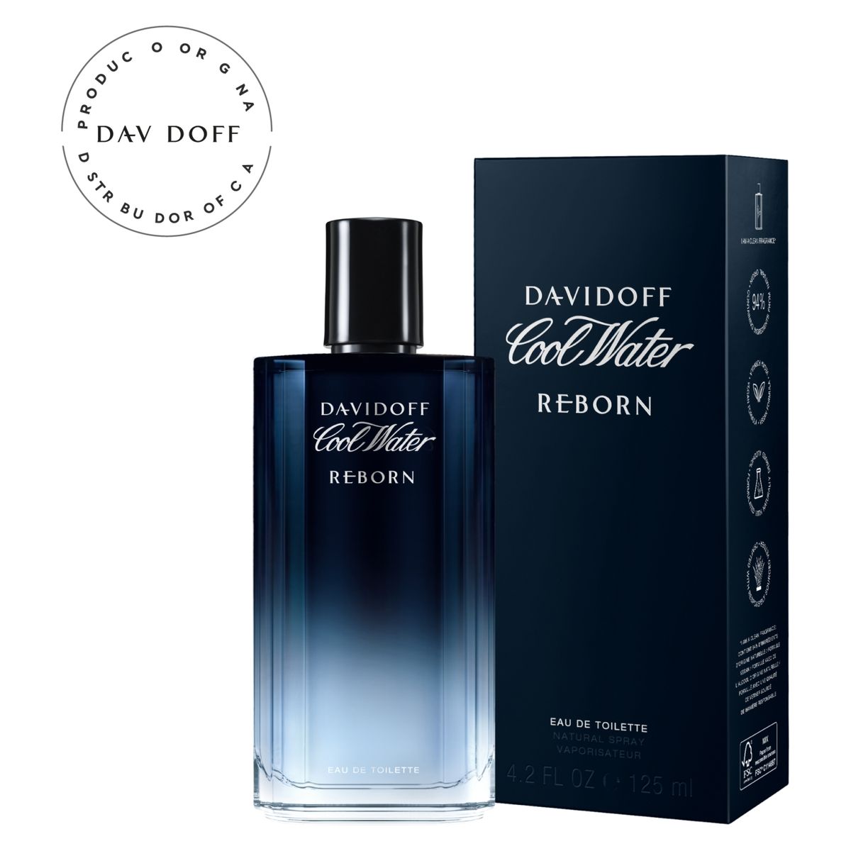 DAVIDOFF - Perfume Hombre Coolwater Reborn Man EDT 125Ml Davidoff