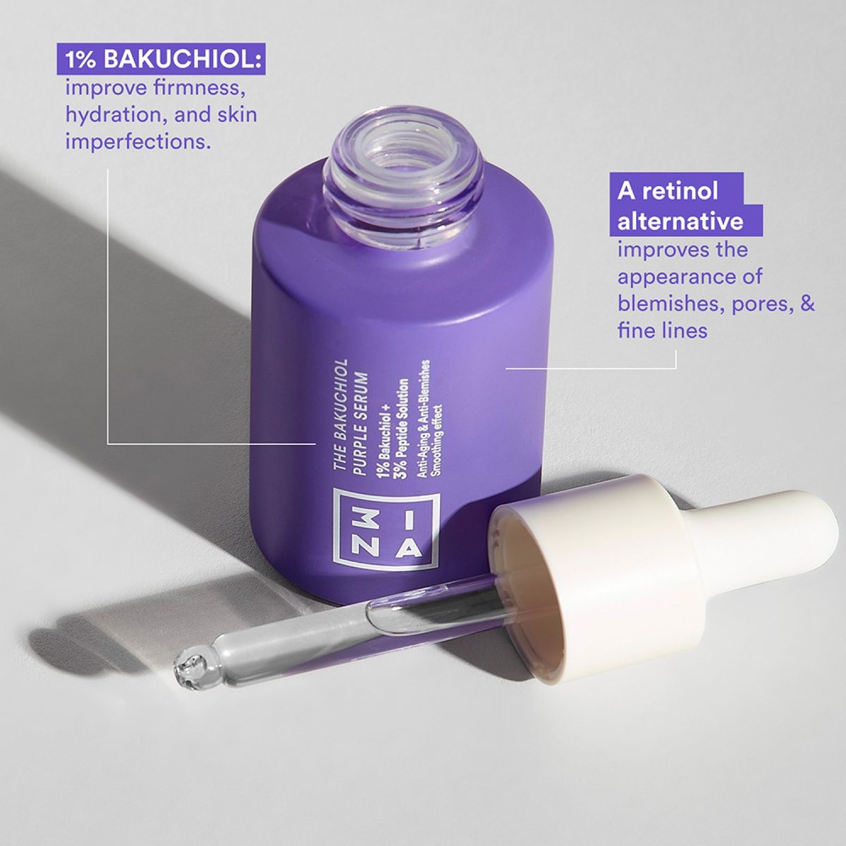 3INA - The Bakuchiol Purple Serum 3Ina
