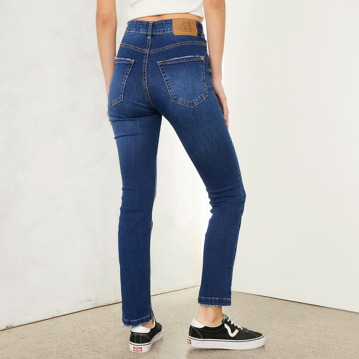 AMERICANINO - Jeans Mujer Slim Algodón Tiro Medio Americanino
