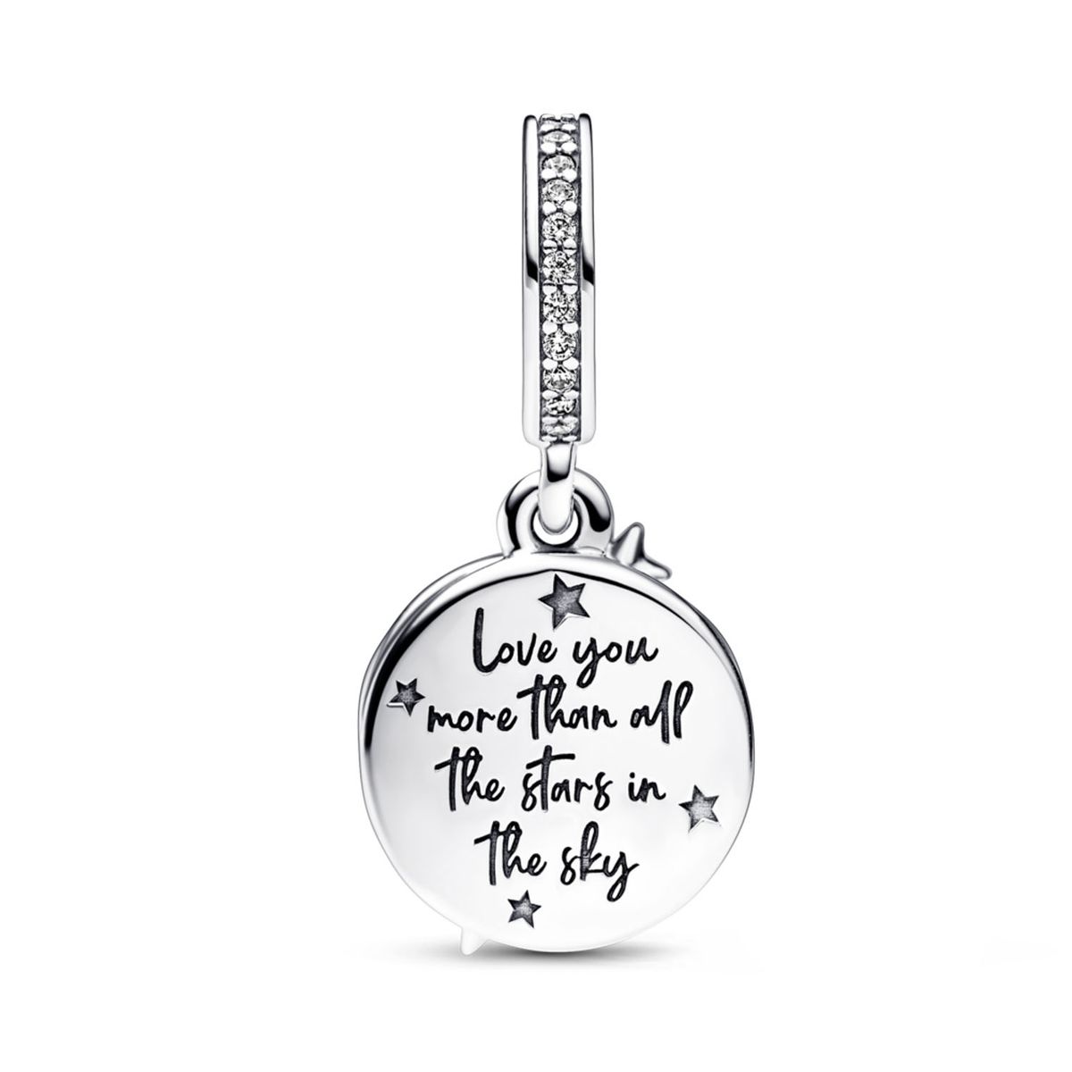 PANDORA - Charm Colgante Doble Estrella Fugaz En Dos Tonos Mujer Pandora