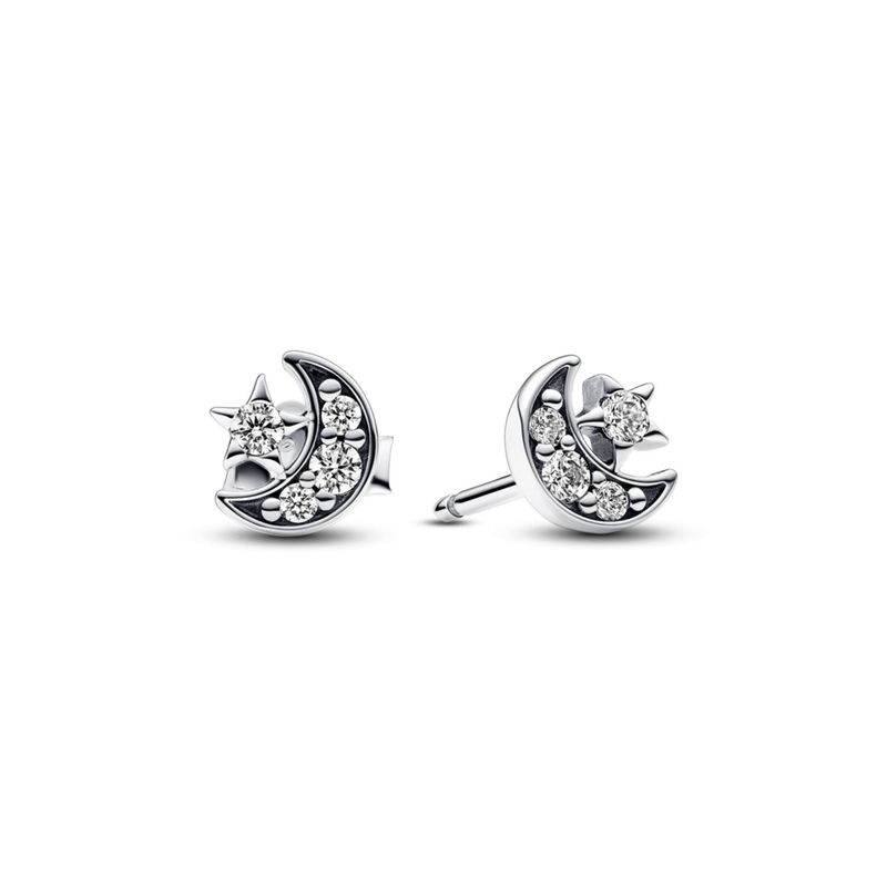 PANDORA - Aros Luna Y Estrella Mujer Pandora