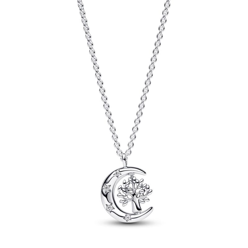 PANDORA - Collar Luna Y Árbol Giratorio Mujer Pandora