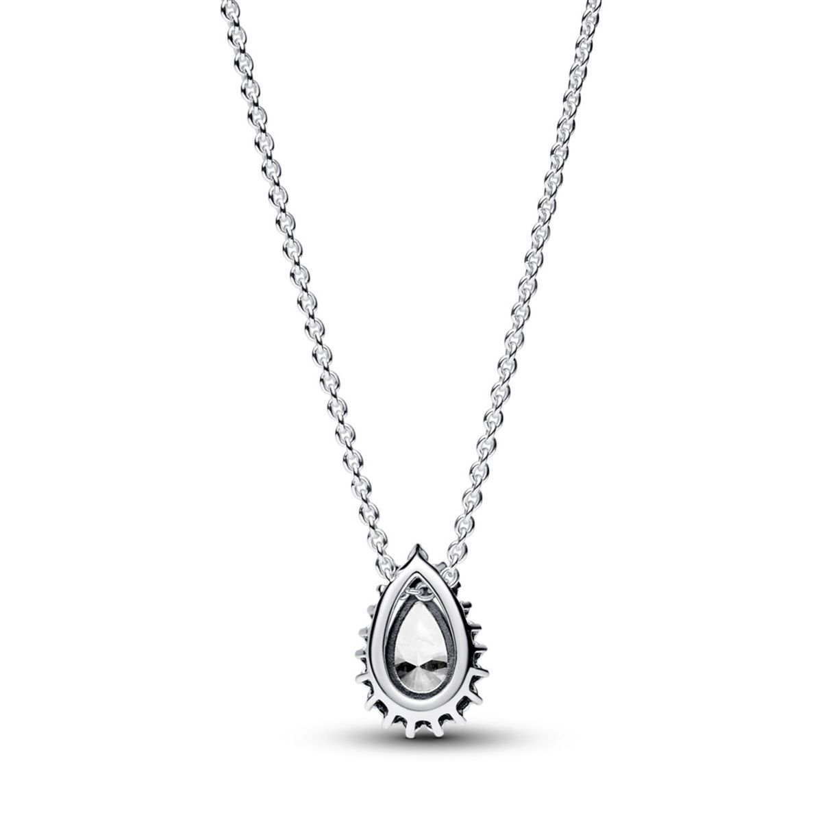 PANDORA - Collar Halo Pera Brillante  Mujer Pandora