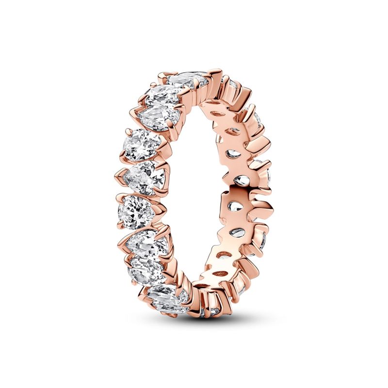 PANDORA - Anillo Banda Brillante Alterna Mujer Pandora