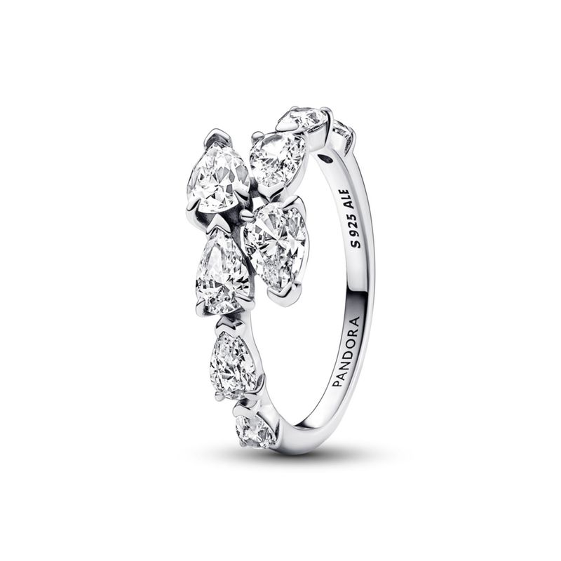 PANDORA - Anillo Superpuesto Brillante Mujer Pandora