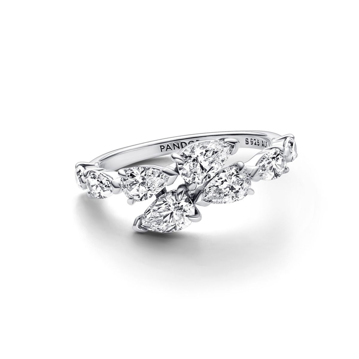 PANDORA - Anillo Superpuesto Brillante Mujer Pandora