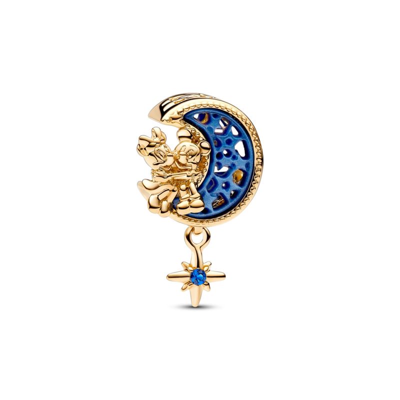 PANDORA - Charm Luna Creciente De Mickey Mouse & Minnie Mouse De Disney Mujer Pandora