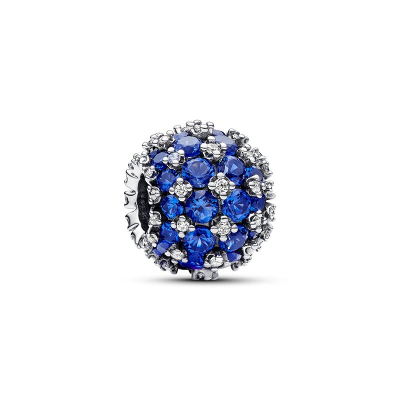 PANDORA - Charm Azul Redondo Brillante Pandora Mujer Pandora