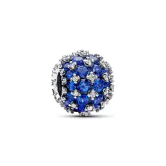 PANDORA - Charm Azul Redondo Brillante Mujer