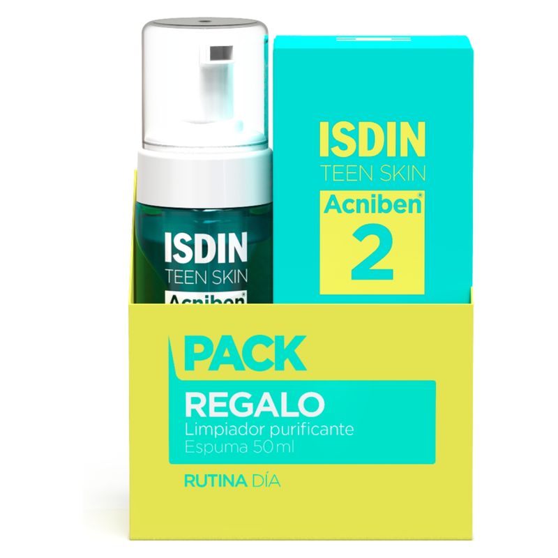 ISDIN - Set Acniben Gel Cvrema Control Brillos Y Granos 40 Ml + Limpiador Purificante Espuma 50Ml Isdin