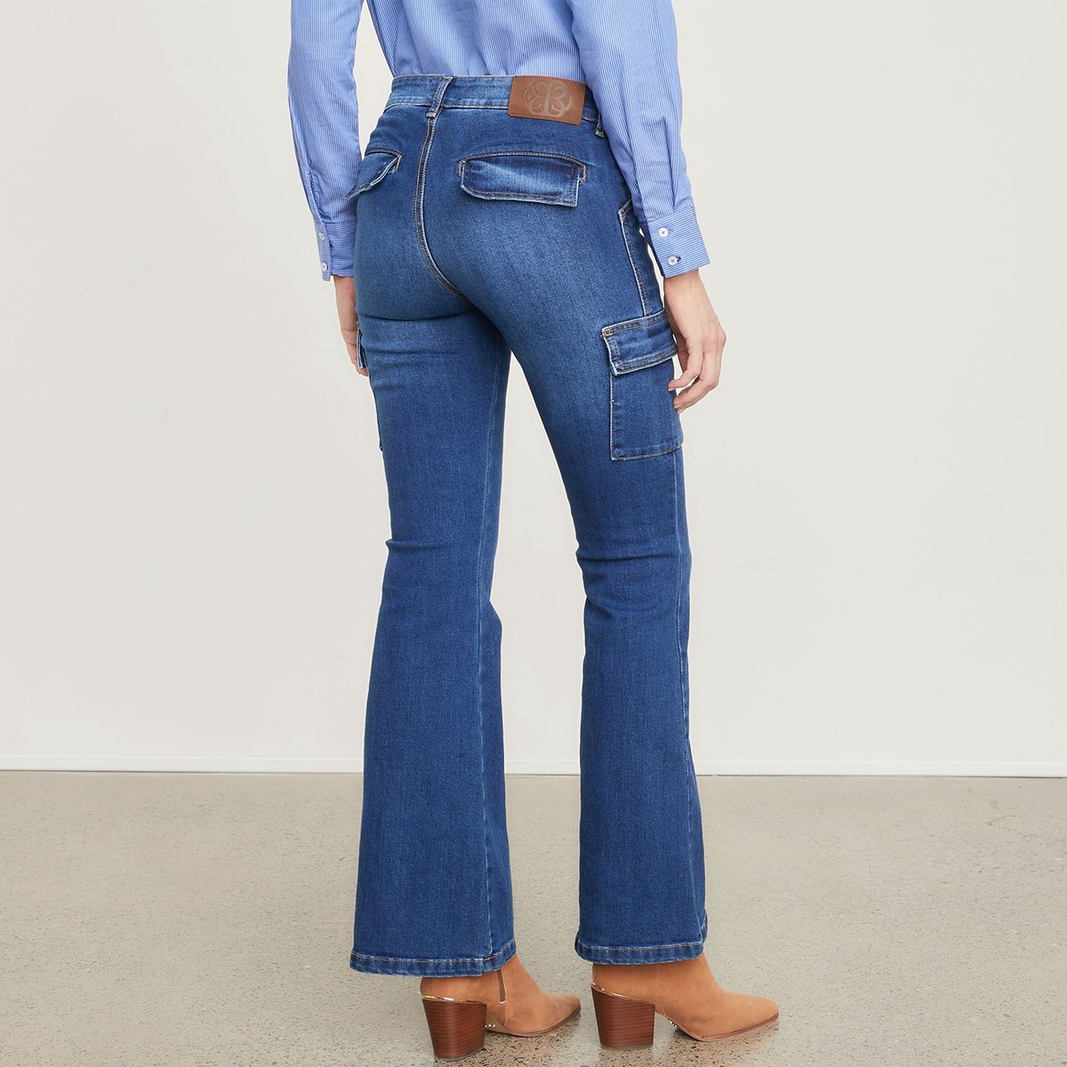 APOLOGY - Jeans Flare Tiro Medio Mujer Apology