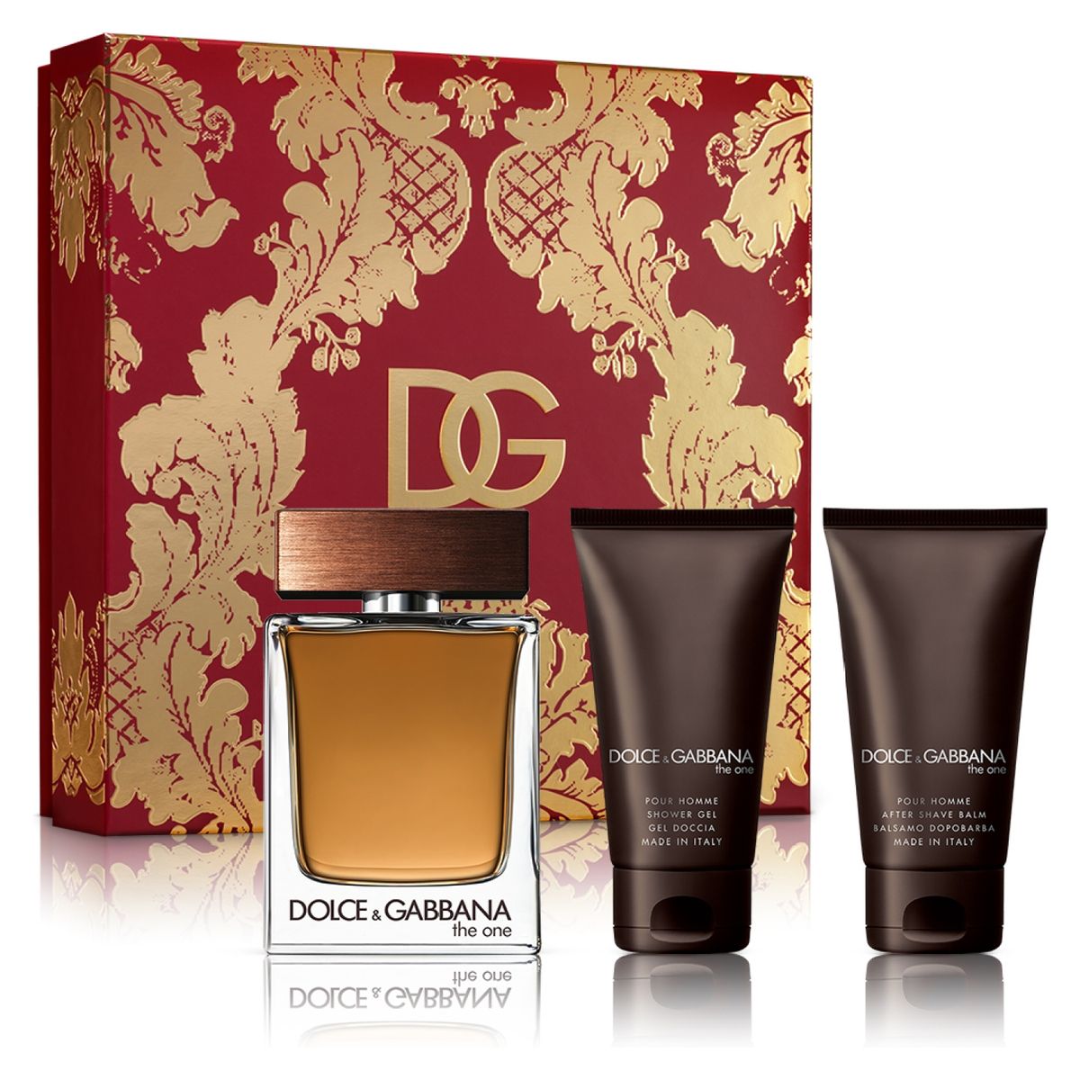  - Set Estuche Perfume Hombre The One Eau De Toilette 100 Ml + 50 Ml + Shower Gel Dolce&Gabbana