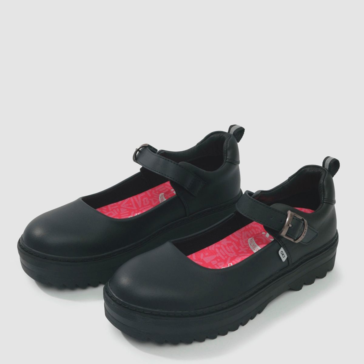 COLLOKY - Calzado Escolar Niña Cuero Negro Colloky (34 a 41)