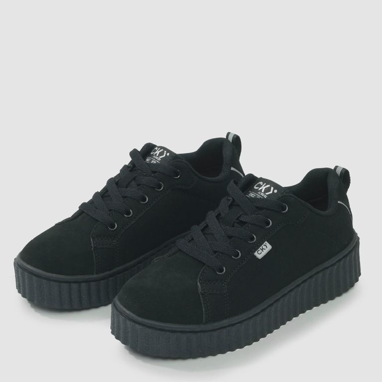 COLLOKY Zapatilla Escolar Niño Negro (34 a 41)