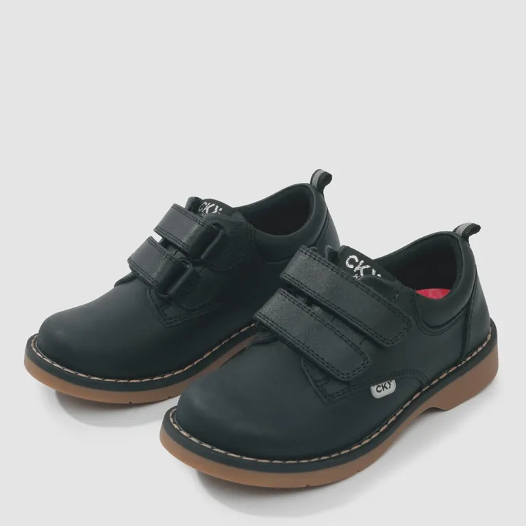 Calzado Escolar Niña Cuero Negro (26 a 29)