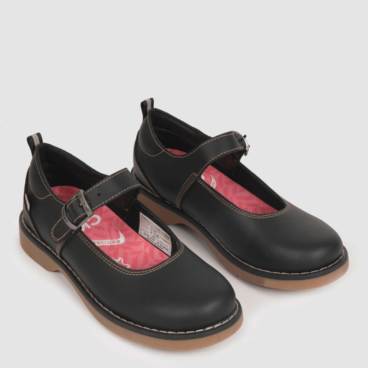 COLLOKY - Calzado Escolar Niña Cuero Negro Colloky (26 a 29)