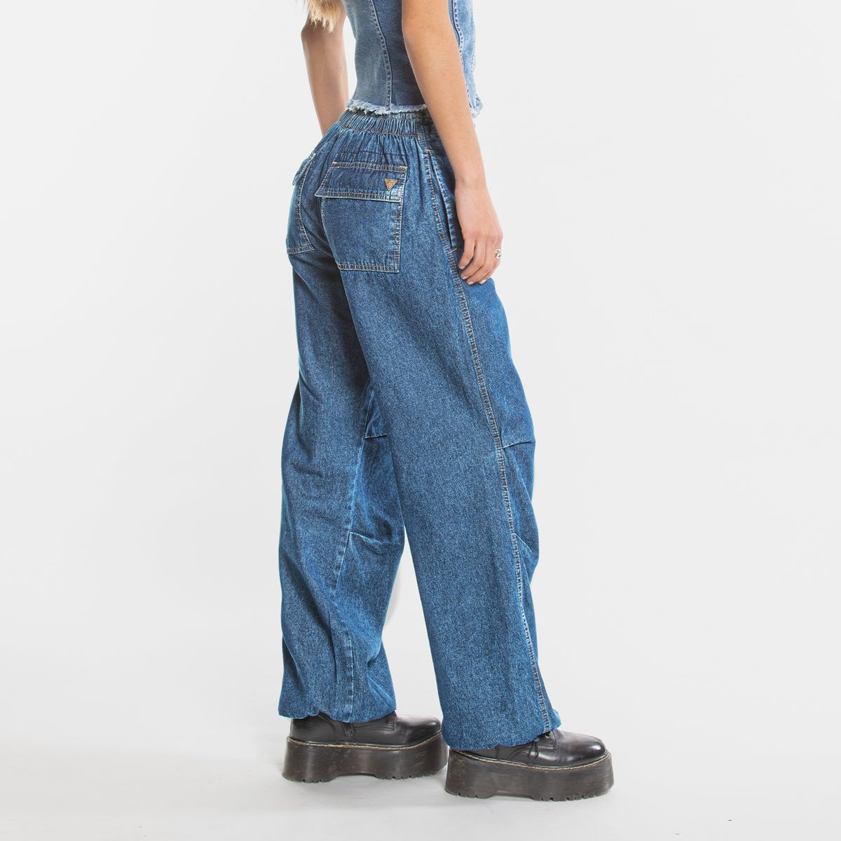 RAINDOOR - Jeans Baggy Tiro Bajo Mujer Raindoor