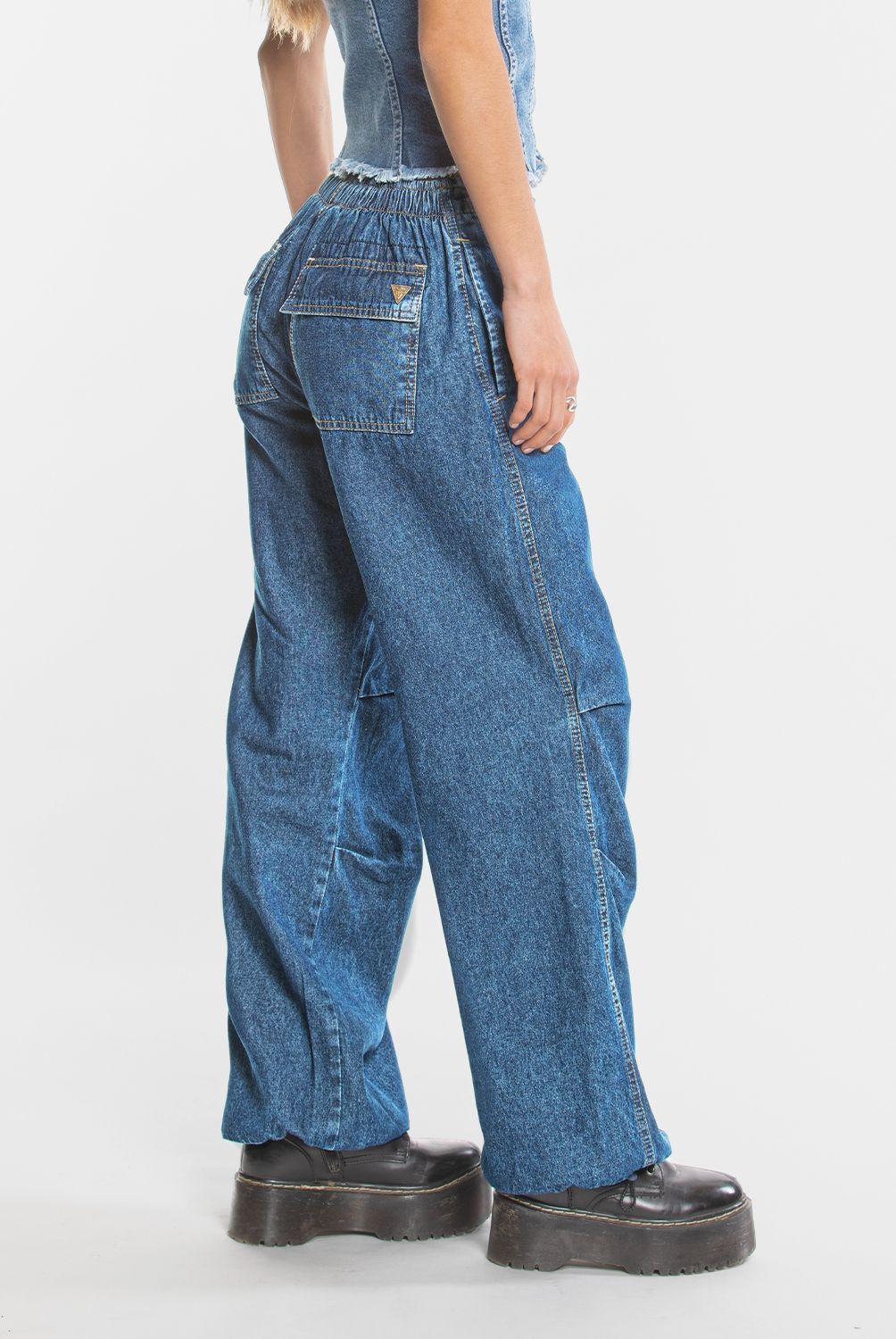 RAINDOOR - Jeans Baggy Tiro Bajo Mujer Raindoor