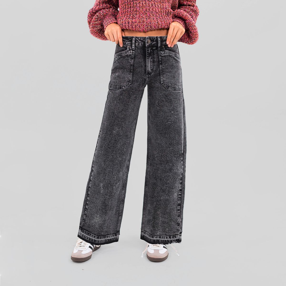 RAINDOOR - Jeans Recto Tiro Medio Mujer Raindoor