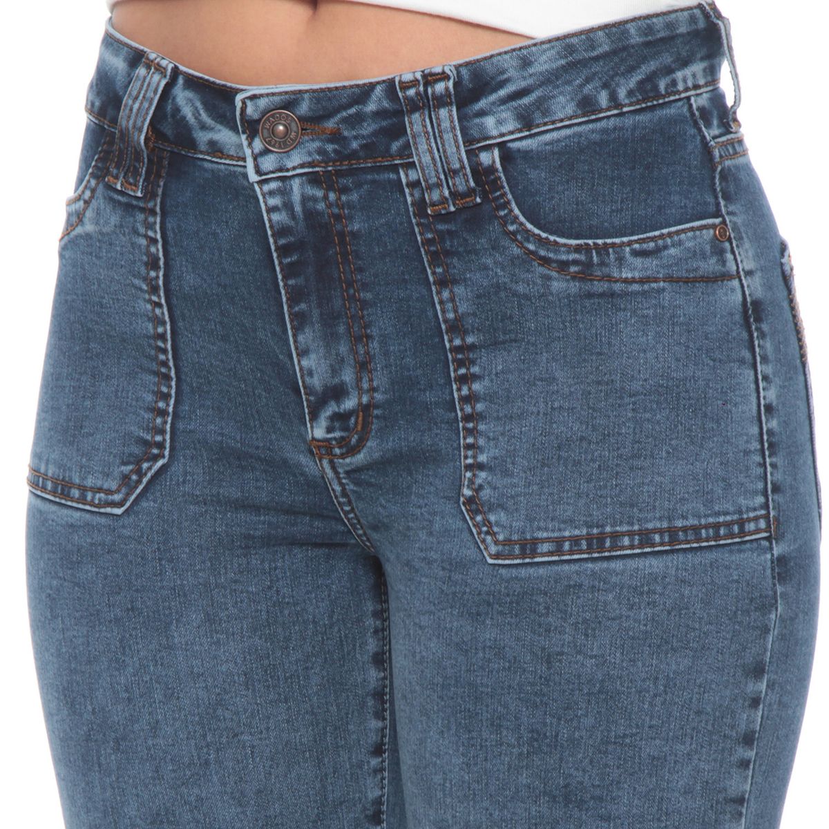 WADOS - Jeans Cargo Tiro Alto Mujer Wados