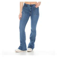 WADOS - Jeans Cargo Tiro Alto Mujer