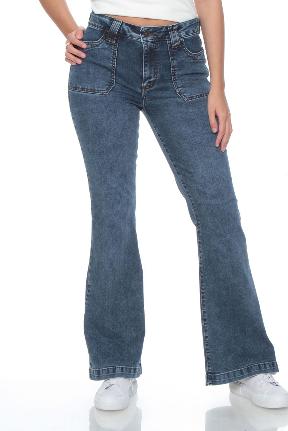 WADOS - Jeans Cargo Tiro Alto Mujer Wados