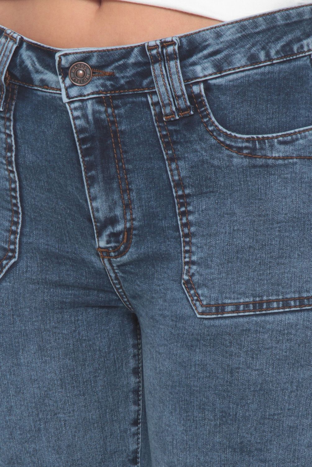 WADOS - Jeans Cargo Tiro Alto Mujer Wados