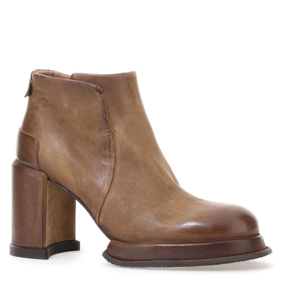 AS 98 - Botín Mujer Cuero Café As 98