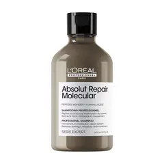 LOREAL PROFESSIONNEL - Shampoo Sin Sulfatos Reparacion Molecular Profunda Cabello Dañado Absolut Repair Molecular 300Ml
